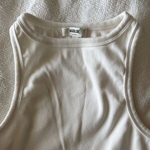 AGOLDE Women's Cream Tank Top